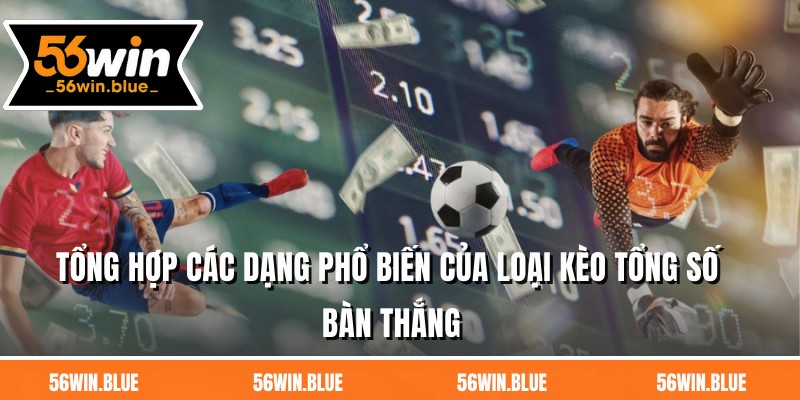 Tổng hợp các dạng phổ biến của loại kèo tổng số bàn thắng